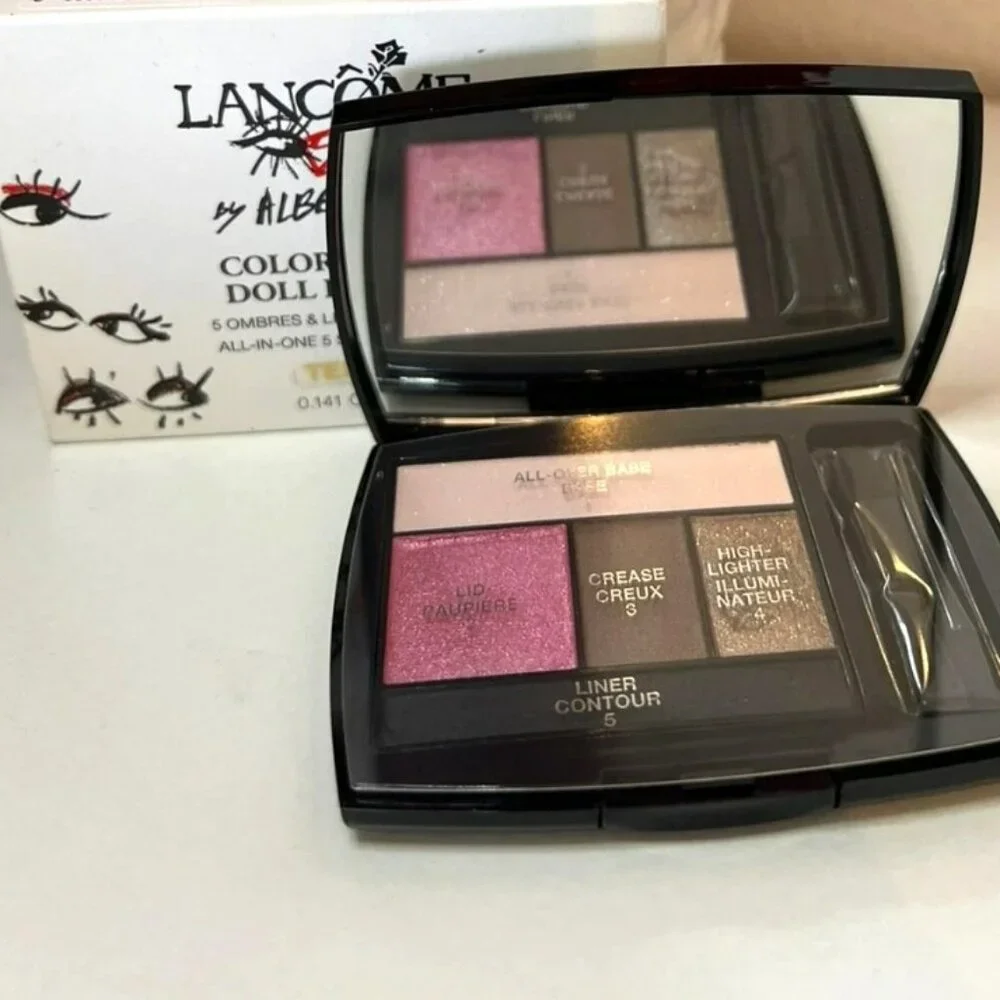 Lancome 203 Rose Coquette Eyeshadow Color Design Doll Palette Shadow and Liner